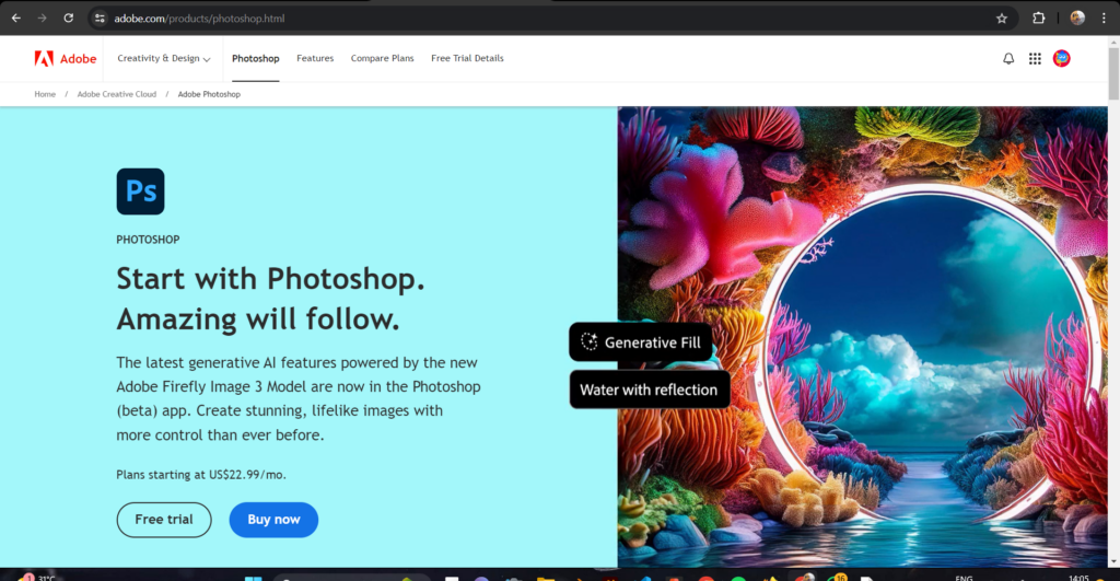 Adobe Photoshop-Graphic designing tool
